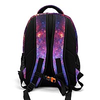 Anneunique Personalized Cheerleader Backpack Casual Bag Daypack For Women Men Camping Hiking Simple Cheer Nebula Sky