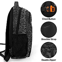 Anneunique Custom Cheerleader Backpack Custom Multifunctional Waterproof Laptop Bag For Travel Gift Cheer Black Sparkly Bling Pr