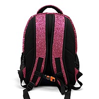 Anneunique Personalized Cheerleader Backpack Casual Bag Daypack Laptop Bag For Family Party Gift Red Bling Print Simple Cheer