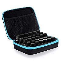 Dhxyzzb Essential Oils Carrying Case Holds 30 Bottles 5Ml 10Ml 15Ml Bottles Storage Organizer Bag Hard Shell Eva