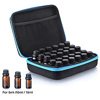 Dhxyzzb Essential Oils Carrying Case Holds 30 Bottles 5Ml 10Ml 15Ml Bottles Storage Organizer Bag Hard Shell Eva