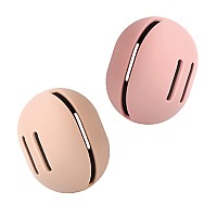 Feryes 2 Pcs Makeup Sponge Holder Shatterproof Ecofriendly Silicone Beauty Make Up Blender Case For Travel