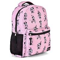 Minnie Mouse Allover Bookbag Backpack Minnie Mouse Allover School Bag Backpack For Boys Girls Kids Adults Light Pink