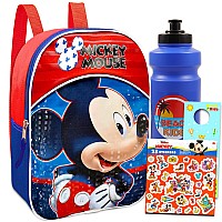 Mickey Mouse Mini Backpack For Toddler Bundle With 11 Mickey Preschool Backpack Water Pouch Stickers More Mickey Mouse S