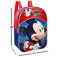 Mickey Mouse Mini Backpack For Toddler Bundle With 11 Mickey Preschool Backpack Water Pouch Stickers More Mickey Mouse S