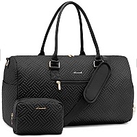 Lovevook Travel Duffle Bag Weekender Bag For Women With Toiletry Bag Carry On Overnight Bag With Shoe Compartment Gym Duffel