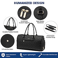 Lovevook Travel Duffle Bag Weekender Bag For Women With Toiletry Bag Carry On Overnight Bag With Shoe Compartment Gym Duffel