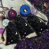 30 Pcs Drawstrings Velvet Bags For Jewelry Moon Star Pouch Bags Velvet Bags With Drawstrings Jewelry Bags Drawstring Pouch For J