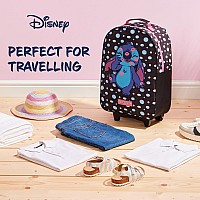 Disney Stitch Kids Suitcase For Girls Foldable Trolley Hand Luggage Bag Carry On Minnie Mouse Travel Bag With Wheels Cabin Bag W