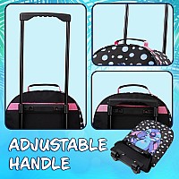 Disney Stitch Kids Suitcase For Girls Foldable Trolley Hand Luggage Bag Carry On Minnie Mouse Travel Bag With Wheels Cabin Bag W