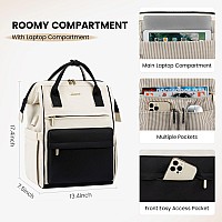 Lovevook Laptop Backpack Purse For Women Waterproof Teacher Nurse Bag 173 Inch Work Laptop Bag With Usb Port Business Travel