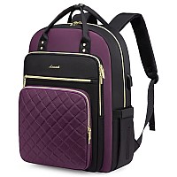 Lovevook Laptop Backpack Purse For Women 17 Laptop Bag With Usb Port Water Resistant Lightweight Daypacks For College Travel