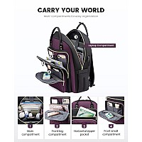 Lovevook Laptop Backpack Purse For Women 17 Laptop Bag With Usb Port Water Resistant Lightweight Daypacks For College Travel