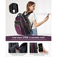 Lovevook Laptop Backpack Purse For Women 17 Laptop Bag With Usb Port Water Resistant Lightweight Daypacks For College Travel