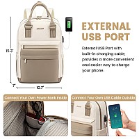 Lovevook Laptop Backpack For Women 14 Inch Laptop Bag With Usb Port Fashion Waterproof Backpacks Teacher Nurse Stylish Travel B