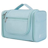 Wandf Large Hanging Toiletry Bag Travel Cosmetic Makeup Organizer Waterresistant Shower Bathroom Bag For Women And Men Mint Gr