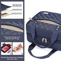 Estour Travel Toiletry Bag Large Makeup Bag Organizer With Detachable Mirror And Clear Cosmetic Bag Suitable For Travel Size T