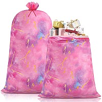 2 Pcs 70 Inches Jumbo Gift Bag Large Tie Dye Gift Bags Oversized Plastic Gift Bags Extra Large Present Bags With Ropes For Birth