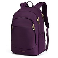 Light Flight Women Backpacks Laptop Backpack For Women 156 Inches Computer Bags For Work Travel College Gifts For Women Purpl