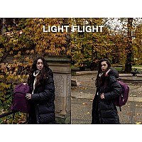 Light Flight Women Backpacks Laptop Backpack For Women 156 Inches Computer Bags For Work Travel College Gifts For Women Purpl