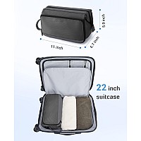 Bagsmart Toiletry Bag For Men Wide Opening Travel Toiletry Bag For Men Dopp Kit Water Resistant Shaving Hygiene Bag For Bathro