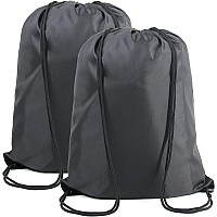 Beegreen Xlarge Drawstring Backpack Bags Black Bulk 2 Pack 224 L X 175 W Cinch Sack Gym Christmas String Bags Machine Washa