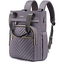 Lovevook Laptop Backpack For Women 156 Inch Work Business Laptop Bag Wide Top Open Teacher Nurse Bag With Usb Port Waterproo