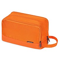 Toiletry Bag For Men Hanging Dopp Kit Water Resistant Shaving Bag Small Toiletry Bag For Traveling Pure Orange