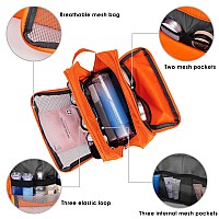 Toiletry Bag For Men Hanging Dopp Kit Water Resistant Shaving Bag Small Toiletry Bag For Traveling Pure Orange