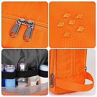 Toiletry Bag For Men Hanging Dopp Kit Water Resistant Shaving Bag Small Toiletry Bag For Traveling Pure Orange