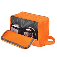 Toiletry Bag For Men Hanging Dopp Kit Water Resistant Shaving Bag Small Toiletry Bag For Traveling Pure Orange