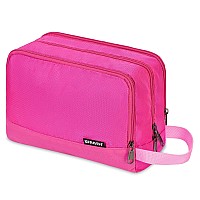 Toiletry Bag For Men Hanging Dopp Kit Water Resistant Shaving Bag Small Toiletry Bag For Traveling Pure Pink