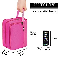 Toiletry Bag For Men Hanging Dopp Kit Water Resistant Shaving Bag Small Toiletry Bag For Traveling Pure Pink