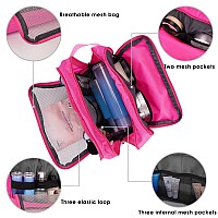 Toiletry Bag For Men Hanging Dopp Kit Water Resistant Shaving Bag Small Toiletry Bag For Traveling Pure Pink