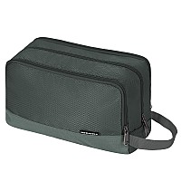 Toiletry Bag For Men Hanging Dopp Kit Water Resistant Shaving Bag Small Toiletry Bag For Traveling Pure Gray