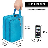 Toiletry Bag For Men Hanging Dopp Kit Water Resistant Shaving Bag Small Toiletry Bag For Traveling Pure Blue