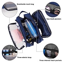 Toiletry Bag For Men Hanging Dopp Kit Water Resistant Shaving Bag Small Toiletry Bag For Traveling Pure Royal Blue