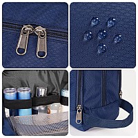 Toiletry Bag For Men Hanging Dopp Kit Water Resistant Shaving Bag Small Toiletry Bag For Traveling Pure Royal Blue