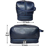 Rustic Town Leather Toiletry Bag For Men Travel Shaving Dopp Kit Hygiene Organizer Leather Cosmetic Makeup Bag For Women