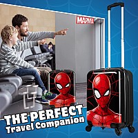 Marvel Carry On Suitcase For Kids Spiderman Cabin Bag With Wheels Luggage Bag For Boys Carry On Travel Bag With Wheels And Handl