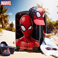 Marvel Carry On Suitcase For Kids Spiderman Cabin Bag With Wheels Luggage Bag For Boys Carry On Travel Bag With Wheels And Handl