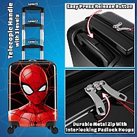 Marvel Carry On Suitcase For Kids Spiderman Cabin Bag With Wheels Luggage Bag For Boys Carry On Travel Bag With Wheels And Handl