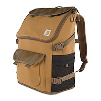 Carhartt 35L Nylon Workday Backpack Durable Waterresistant Pack With 15 Laptop Sleeve Brown One Size