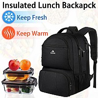 Matein Lunch Backpack For Men Work 18 Inch Large Insulated Backpack Cooler With Usb Charging Port Water Resistant Lunch Box Ba