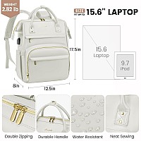 Lovevook Leather Laptop Backpack For Women 17 Inchtravel Backpack Purse Nurse Teacher Backpack Computer Laptop Bagprofessional