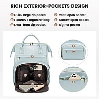 Lovevook Leather Laptop Backpack For Women 156 Inchtravel Backpack Purse Nurse Teacher Backpack Computer Laptop Bagprofession