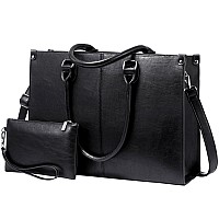 Lovevook Laptop Bag For Women156 Inch Laptop Tote Bag Work Bags For Women Vintage Leather Computer Bag Large Capacity Office