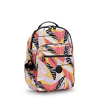 Kipling Womens Seoul 15 Laptop Backpack Durable Roomy With Padded Shoulder Straps Builtin Protective Sleeve