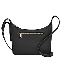 Fossil Womens Cecilia Leather Small Crossbody Purse Handbag Black Model Zb1889001