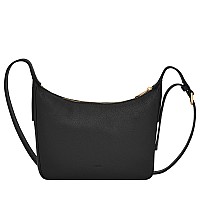 Fossil Womens Cecilia Leather Small Crossbody Purse Handbag Black Model Zb1889001